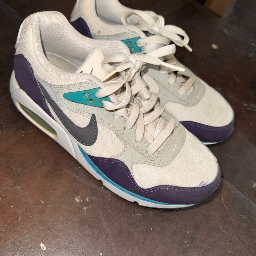 Nike Air Max Sneakers in Purple, Gray, and Teal